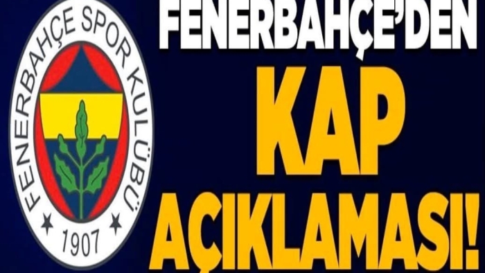 Fenerbahçe bir transferi daha KAP'a bildirdi!