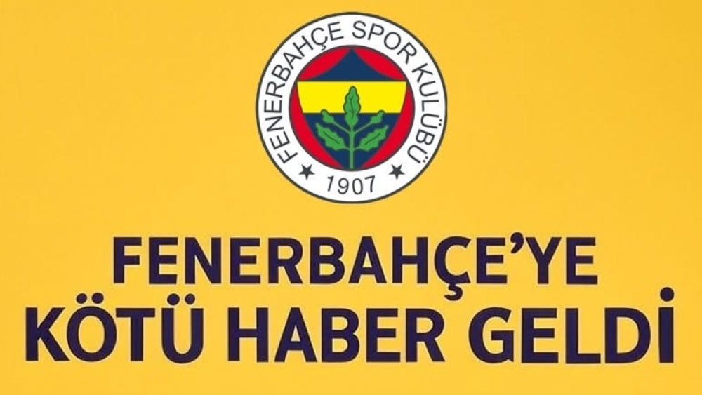 Benfica maçı öncesi Fenerbahçe'ye kötü haber geldi